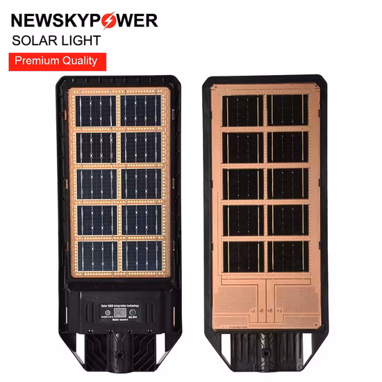 À prova de exterior 100W 200W 300W tudo em um sistema solar luz de rua