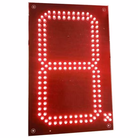 Placa de preço de posto de gasolina ao ar livre, 8 polegadas, 10 polegadas, 12 polegadas, 16 polegadas, 20 polegadas, 24 polegadas, preço de gasolina, sinal de exibição de LED